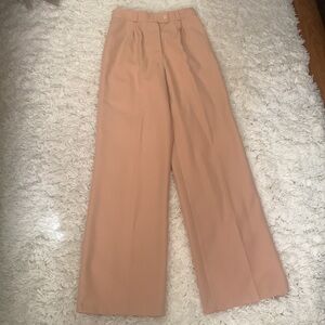 VINTAGE Apricot High Waisted Wide Leg Pants